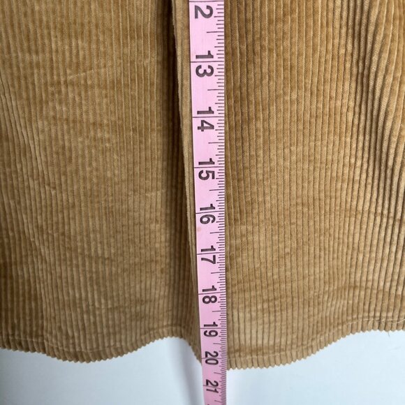 American Eagle Cropped Corduroy Button-Up Shirt Jacket Womens Size Medium Preppy - Picture 12 of 13